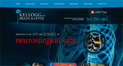 Desktop Screenshot of kelloggbrainspine.com